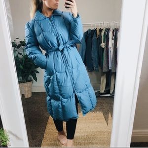 Vintage goose down long puffer